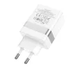 HOCO hálózati töltő USB A + Typ C PD QC3.0 3A 30W N21, fehér