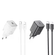 HOCO hálózati töltő Type C + kábel Type C to Lightning QC PD 20W N40, fekete