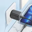 HOCO hálózati töltő Type C + kábel Type C to Lightning QC PD 20W N40, fekete