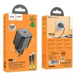 HOCO hálózati töltő Type C + kábel Type C to Lightning QC PD 20W N40, fekete
