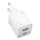 HOCO hálózati töltő USB A + Type C PD QC 3A 20W N41, fehér