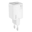 HOCO hálózati töltő USB A + Type C PD QC 3A 20W N41, fehér