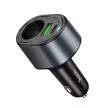 HOCO autós töltő USB A + Type C + cigarette lighter PD QC3.0 3A 35W Z56, fekete