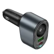 HOCO autós töltő USB A + Type C + cigarette lighter PD QC3.0 3A 35W Z56, fekete