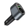 HOCO autós töltő USB A + Type C + cigarette lighter PD QC3.0 3A 35W Z56, fekete