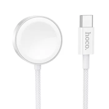   HOCO wireless charger Type C compatible with APPLE Watch and SAMSUNG Watch CW59, fehér