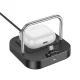 HOCO asztali hálózati töltő 2in1 Type C + wireless charging 5W PD QC 3A 30W CQ16B, fekete