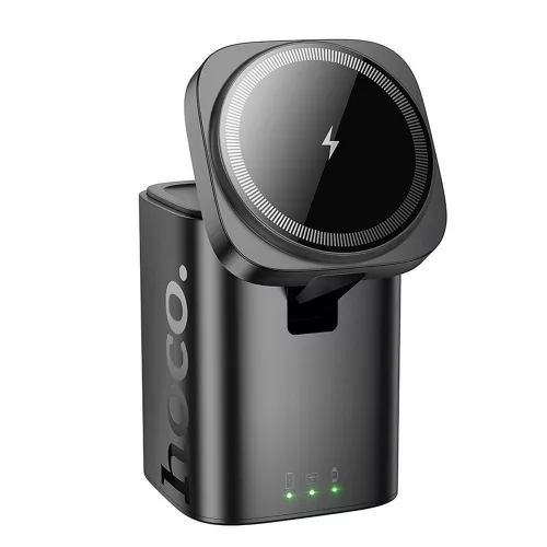 HOCO wireless charger 3in1 compatible with APPLE Watch 15W CQ20 tok, fekete