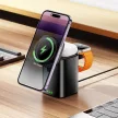HOCO wireless charger 3in1 compatible with APPLE Watch 15W CQ20 tok, fekete