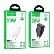 HOCO hálózati töltő Type C PD QC 20W N60, fehér