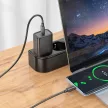 HOCO hálózati töltő Type C + kábel Type C to Lightning PD QC 20W N60, fekete