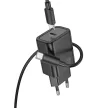 HOCO hálózati töltő Type C + kábel Type C to Type C PD QC 20W N60, fekete