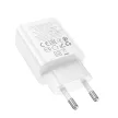 HOCO hálózati töltő USB A + Type C PD QC3.0 3A 20W N61, fehér