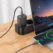 HOCO hálózati töltő USB A + Type C PD QC3.0 3A 20W N61, fehér