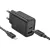 HOCO hálózati töltő USB A + Type C + kábel Type C to Type C PD QC3.0 3A 20W N61, fekete