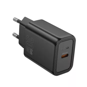 HOCO hálózati töltő Type C PD QC 30W N62, fekete