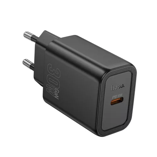 HOCO hálózati töltő Type C PD QC 30W N62, fekete
