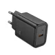 HOCO hálózati töltő Type C PD QC 30W N62, fekete