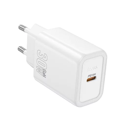 HOCO hálózati töltő Type C PD QC 30W N62, fehér