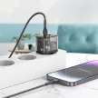 HOCO hálózati töltő USB A + Type C PD QC3.0 3A 20W N34 transparent