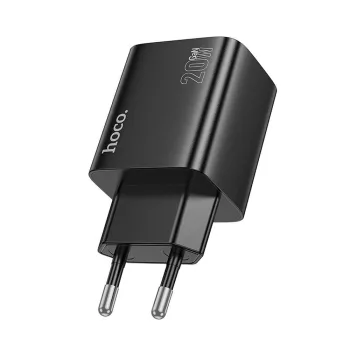   HOCO hálózati töltő 2 x Type C + 2 x USB A PD QC3.0 3A 20W N55, fekete