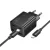 HOCO hálózati töltő 2 x Type C + 2 x USB A + kábel Type C to Lightning PD QC3.0 3A 20W N55, fekete