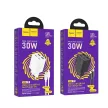 HOCO hálózati töltő 2 x Type C + 2 x USB A + kábel Type C to Lightning PD QC3.0 3A 30W N56, fehér