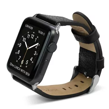 X-Doria Lux Apple Watch óraszíj 38/41mm, fekete