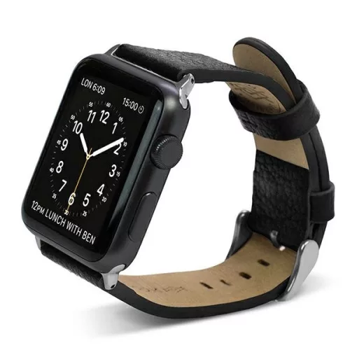 X-Doria Lux Apple Watch óraszíj 38/41mm, fekete