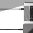 BASEUS Tungsten USB-C - USB-C PD 5A 100W, CATWJ-01, 1m, kábel, fekete