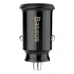 Baseus Grain autós töltő CCALL-ML01 mini charger 2x USB-A 3.1A, fekete