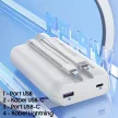AWEI PowerBank P169K 20000mAh 22.5W, kijelző + PD/Lightning kábelek, fekete