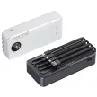 AWEI PowerBank P134K 20000mAh USB/PD/Lightning/MicroUSB kábellel, fekete