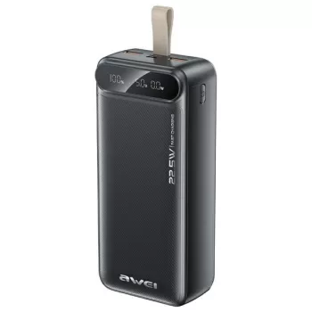 AWEI PowerBank PA-12 30000mAh 22.5W, fekete