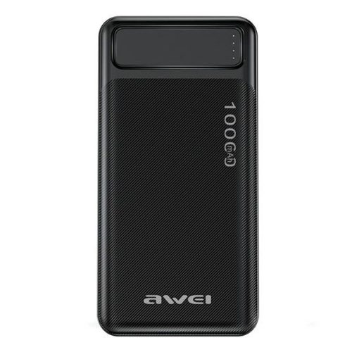 AWEI PowerBank P5K 10000mAh 2.1A, 2xUSB-A, fekete