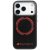 Audi RSQ tok, carbon fekete Sport Red Circle MagSafe Case iPhone 17 Pro tok, fekete