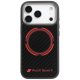 Audi RSQ tok, carbon fekete Sport Red Circle MagSafe Case iPhone 17 Pro tok, fekete