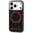 Audi RSQ tok, carbon fekete Sport Red Circle MagSafe Case iPhone 17 Pro tok, fekete