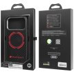 Audi RSQ tok, carbon fekete Sport Red Circle MagSafe Case iPhone 17 Pro tok, fekete