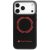 Audi RSQ tok, carbon fekete Sport Red Circle MagSafe Case iPhone 17 Pro Max tok, fekete