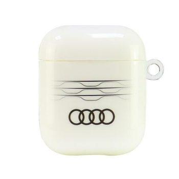   Audi IML Geometric Pattern AirPods 1/2,AU-IMLAP-A6/D3-WE tok, fehér