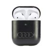 Audi Leather Big Logo AirPods 1/2 AU-AP-GT/D3-BK tok, fekete