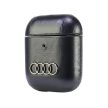 Audi Leather Big Logo AirPods 1/2 AU-AP-GT/D3-BK tok, fekete