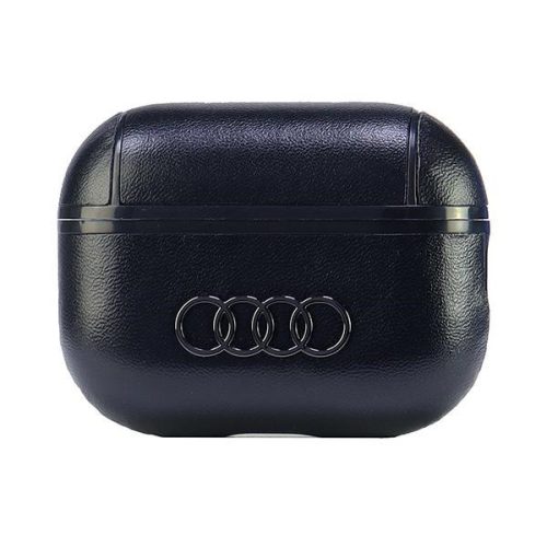 Audi Leather Big Logo AirPods Pro 2 AU-APP2-GT/D3-BK tok, fekete