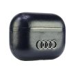 Audi Leather Big Logo AirPods Pro 2 AU-APP2-GT/D3-BK tok, fekete