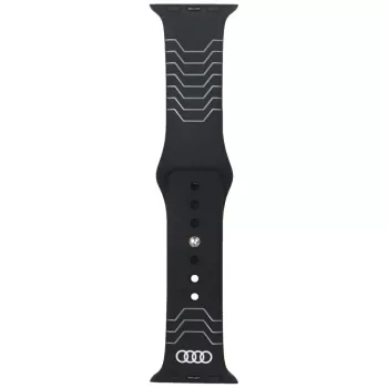   Audi óraszíj Geometric Pattern Silicone    Watch óraszíj Apple Watch 40/41/42mm fekete