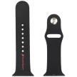 Audi Sport Red Logo Silicone Watch óraszíj Apple Watch 44/ 45/ 46/ 49 mm, fekete