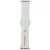 Audi Sport Red Logo Silicone Watch óraszíj Apple Watch 44/ 45/ 46/ 49 mm, fehér