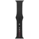 Audi Sport Red Logo Silicone Watch óraszíj Apple Watch 40/ 41/ 42 mm, fekete