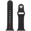 Audi Sport Red Logo Silicone Watch óraszíj Apple Watch 40/ 41/ 42 mm, fekete
